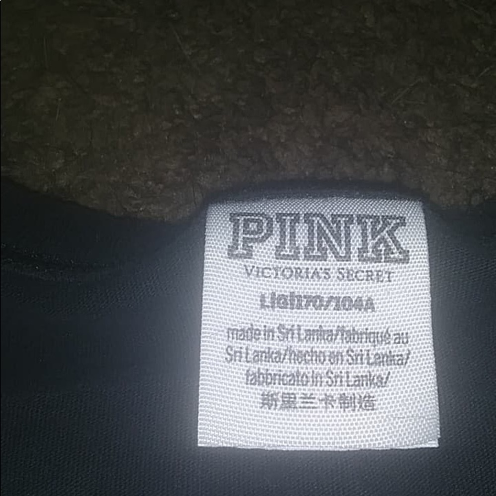 Large black and gold Victoria Secret T shirt